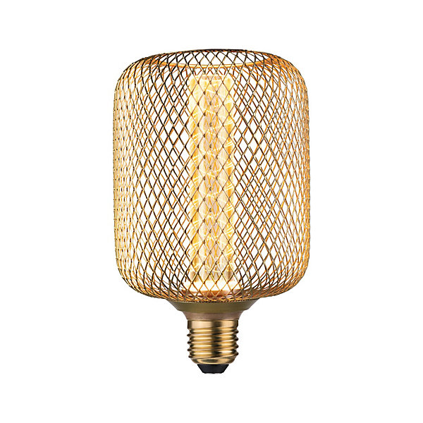Metallic Glow Standard 230 V Ampoules LED Zyl E27 Spiral 200lm 4,2W 1800K Laiton