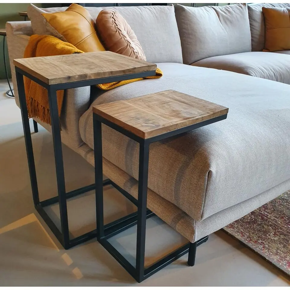 Brix - Bijzettafel Brix Jordy - 27x40x65 - Mangohout