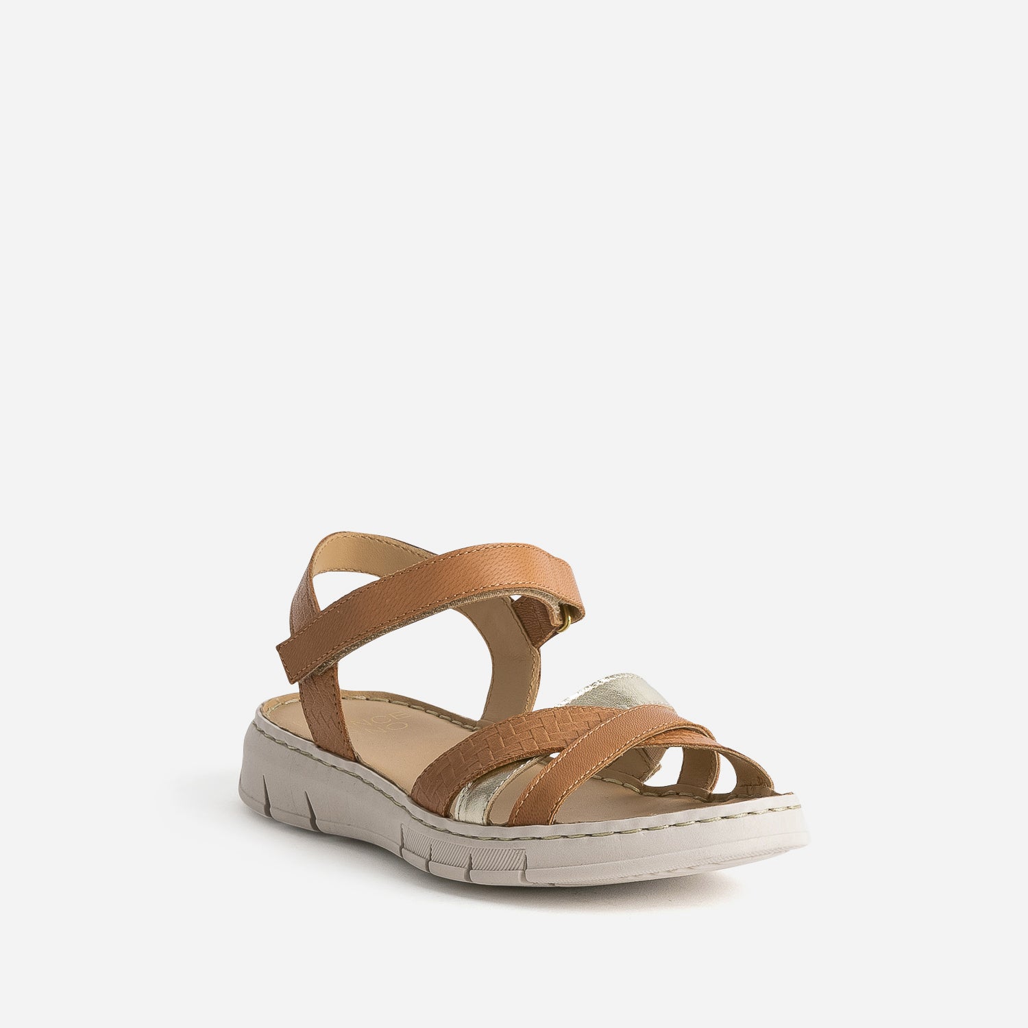 Sandale FRANCE ARNO cognac cuir