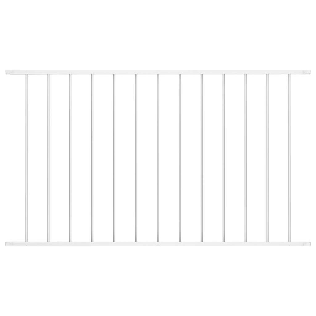 Panel Ogrodzeniowy Ogrodzenie Płot Stal 1,63x1,25 m Biały