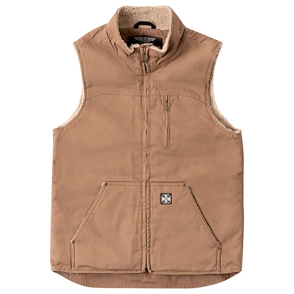 West Coast Choppers Sherpa Lined Canvas vest