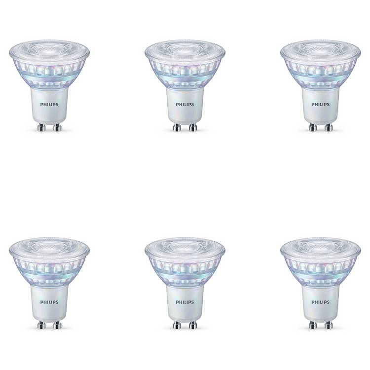 Philips 3.8W LED GU10 Dimmable Light Bulb - 6 Pack