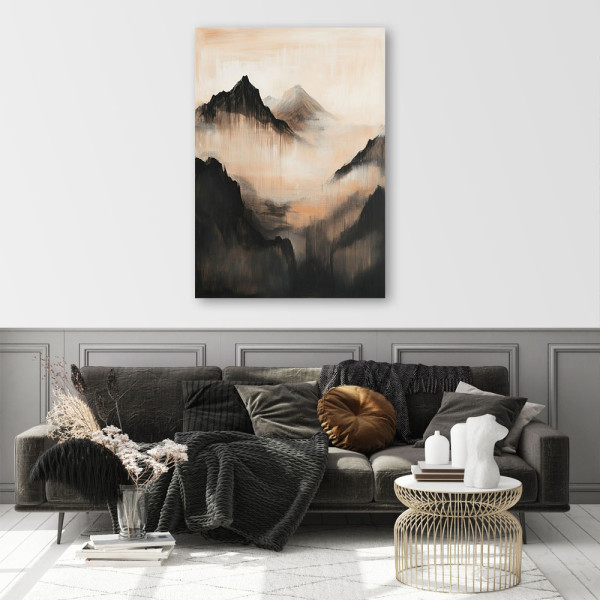 Feeby Obraz na płótnie, Góry Abstrakcja Krajobraz 40x60