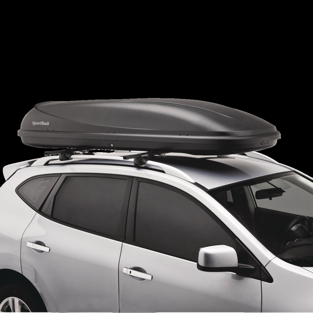 SportRack Horizon SR7016 Rectangle-Shaped Roof Top Cargo Box, Lockable, Large, Black
