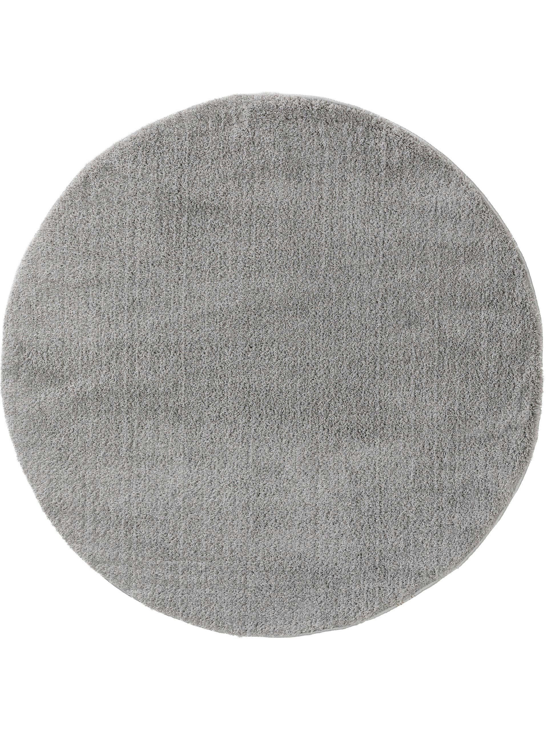SODA - Tapis à poils longs rond gris D 160