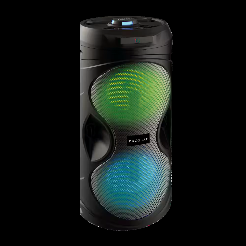Proscan Portable Wireless Bluetooth Party Speaker w/ AUX-IN & LED Light