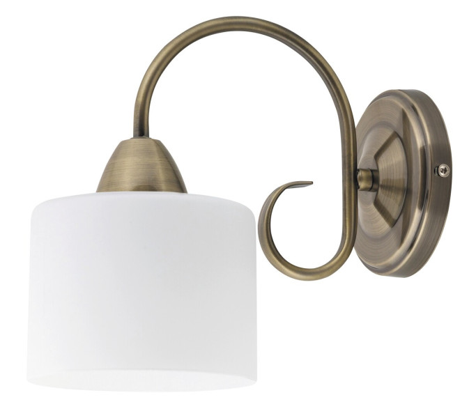 Kinkiet antyczny mosiądz Edith 1xE27x60W wym:21x13x24cm IP20 Rabalux
