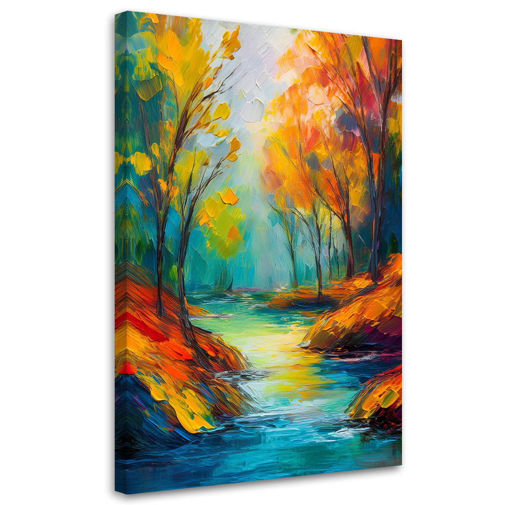 Feeby Obraz na płótnie, Kolorowy Las 40x60