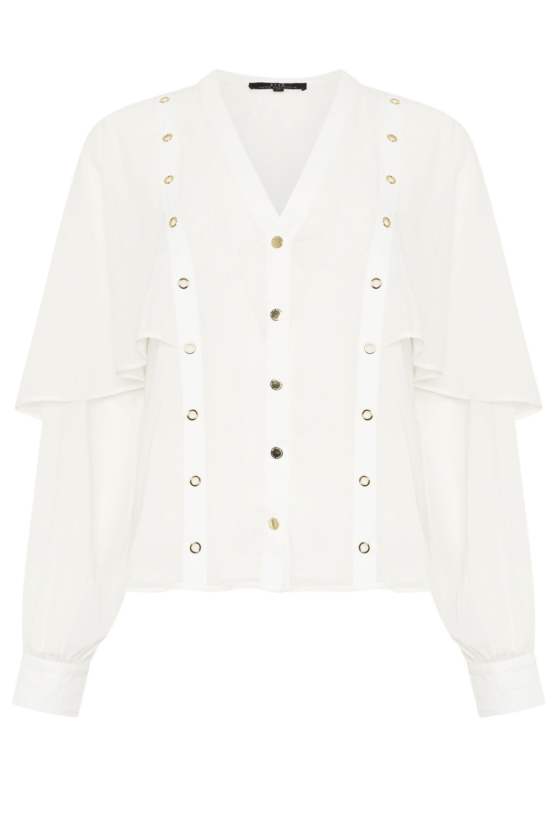 Star by Julien Macdonald Eyelet Cape Blouse