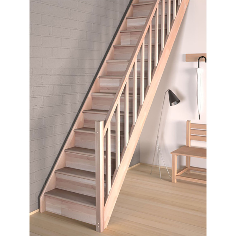 Escalier droit en hêtre Tradi Eco SOGEM