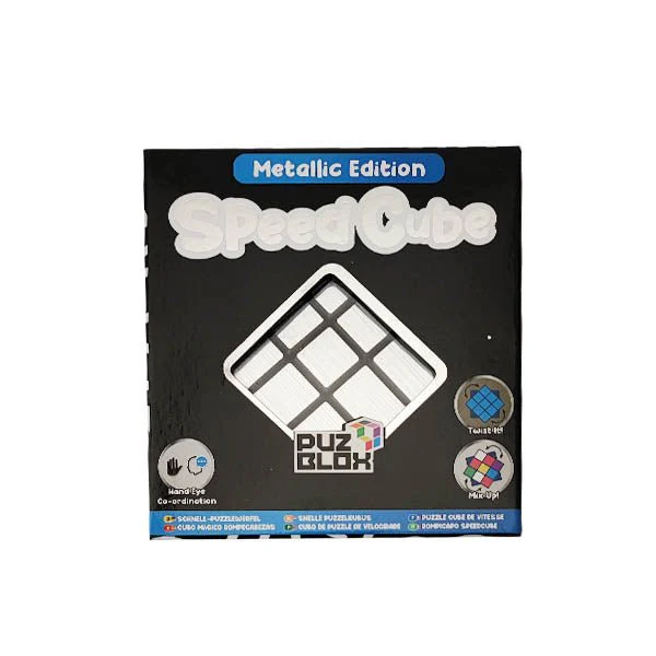 Puz Blox Silver Metallic Speed Cube