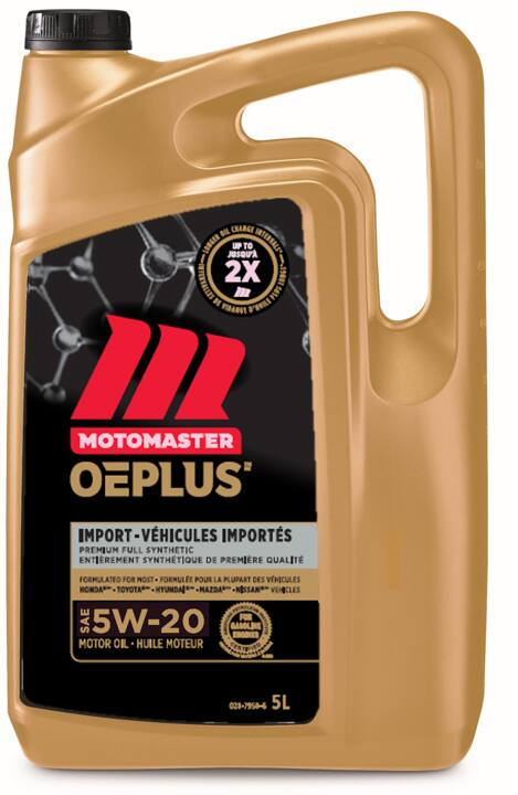 MotoMaster OEPLUS Import Premium 5W20 Synthetic Engine/Motor Oil, 5-L