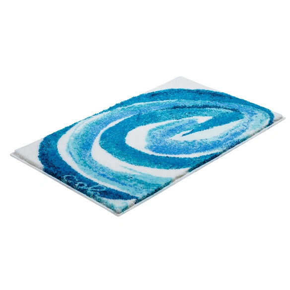Badematte »Colani 42«, BxL: 60 x 100 cm, türkis, aus 100% Polyacryl