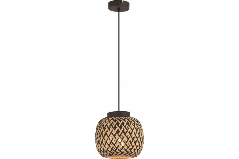Lampa wisząca czarna Elaine 1xE27x40W wym: 120x20x20 cm Reality