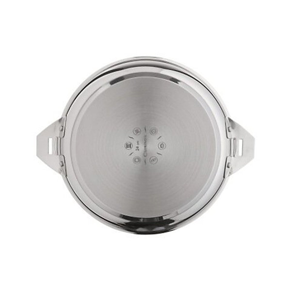 Eclipse - Wok en acier inoxydable diamètre 28 cm