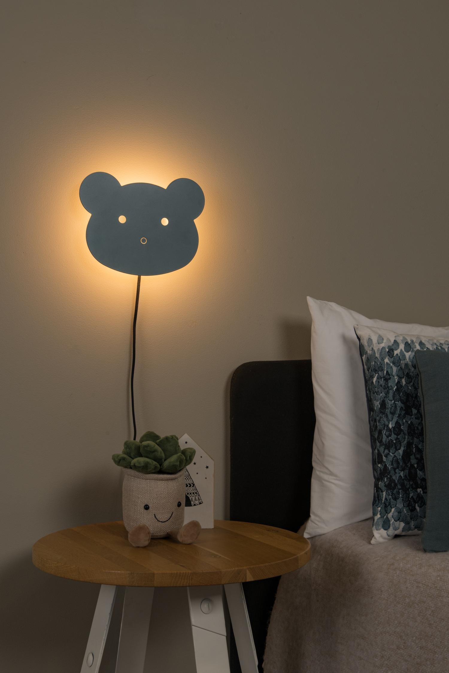 Lucide wandlamp CHARLIE - Geïntegreerde LED - Blauw