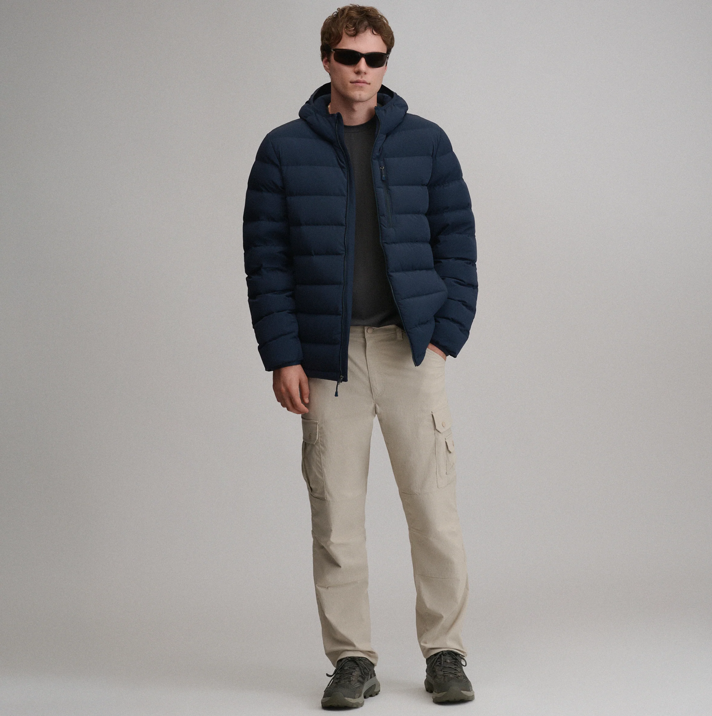 Men's EB Stretch Down Hooded Jacket