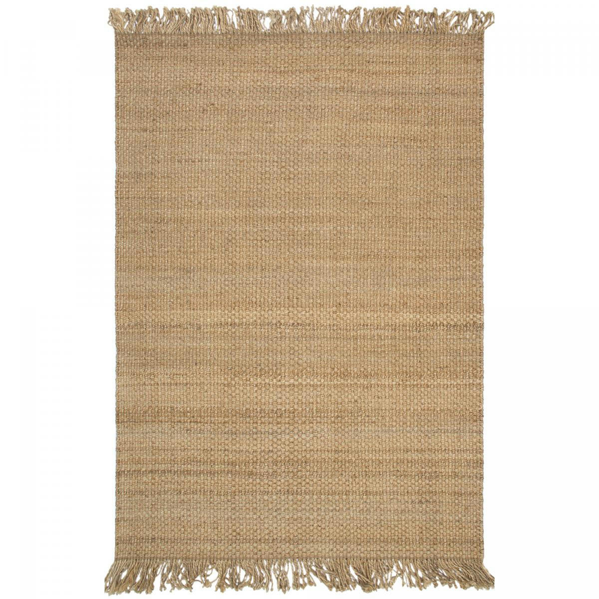 KIRLOUNE - Tapis jute en jute beige 160x230