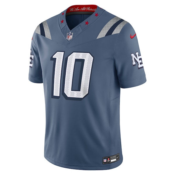 Drake Maye New England Patriots Nike 2025 Rivalries Collection Limited Jersey - Storm Blue