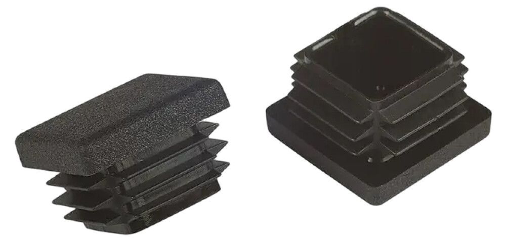 MØBELKNOTTER STABILIT SVART 25X25MM 4STK