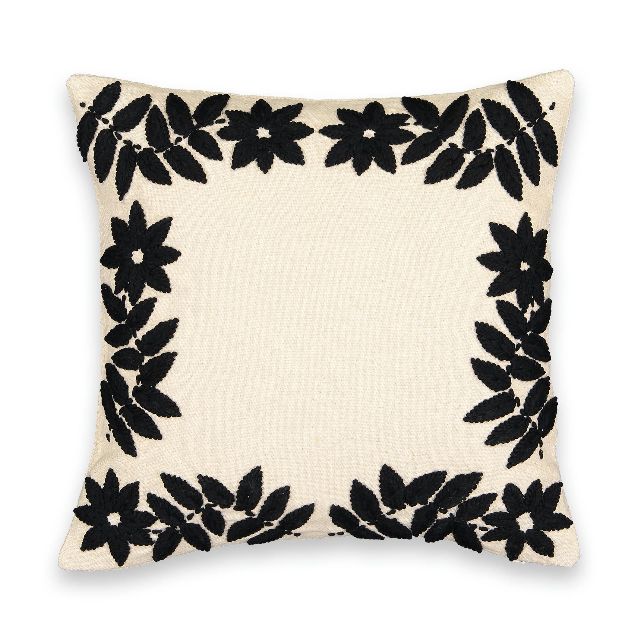 Housse de coussin brodée Kynali