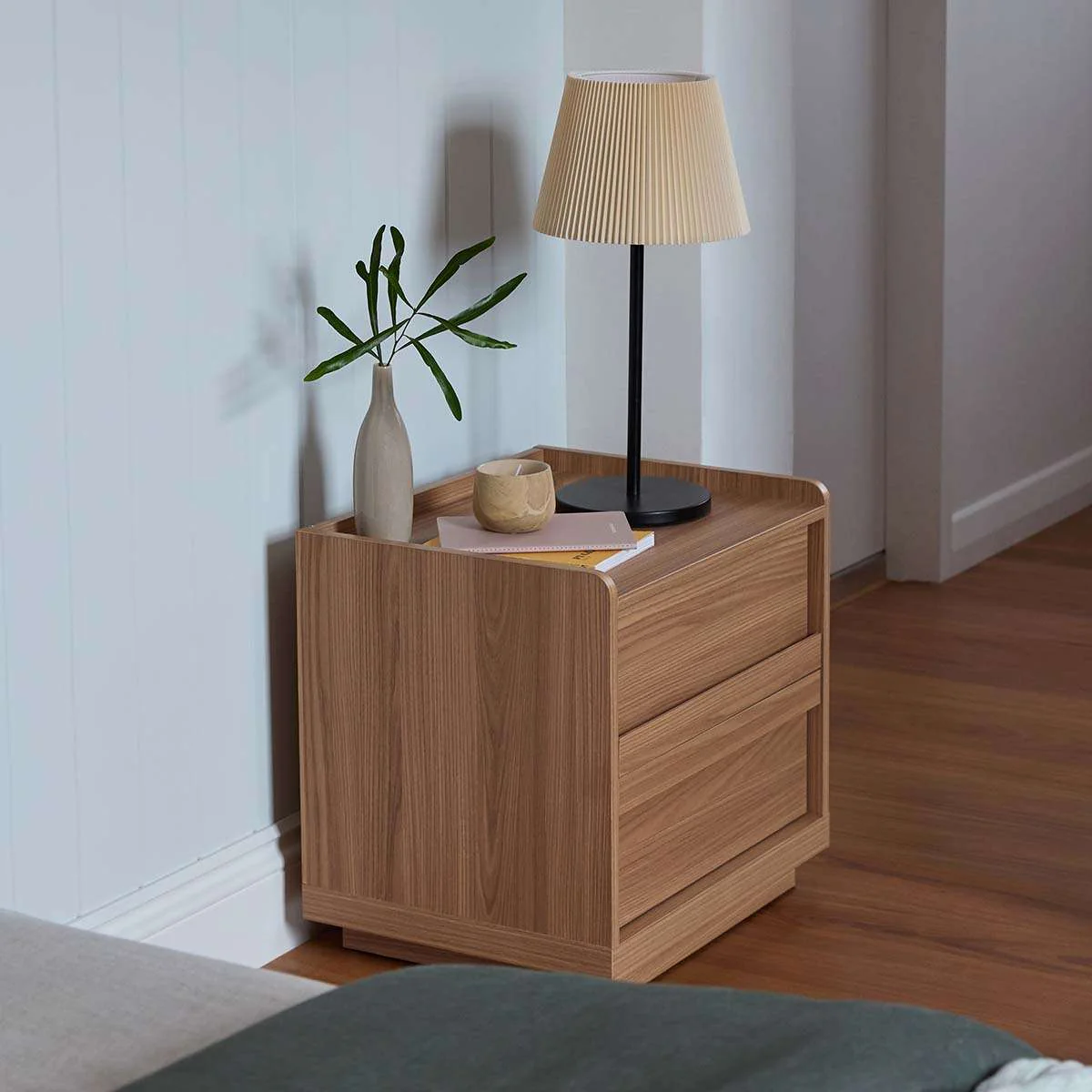 Copenhagen Bedside Table - Almond