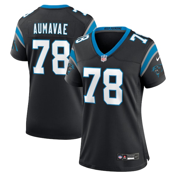 Popo Aumavae Carolina Panthers Nike Women's Team Game Jersey -  Black