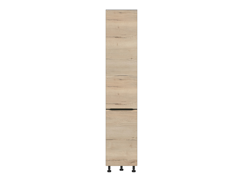 Szafka kuchenna wysoka Sole L6 40 cm z koszem cargo dąb halifax natura