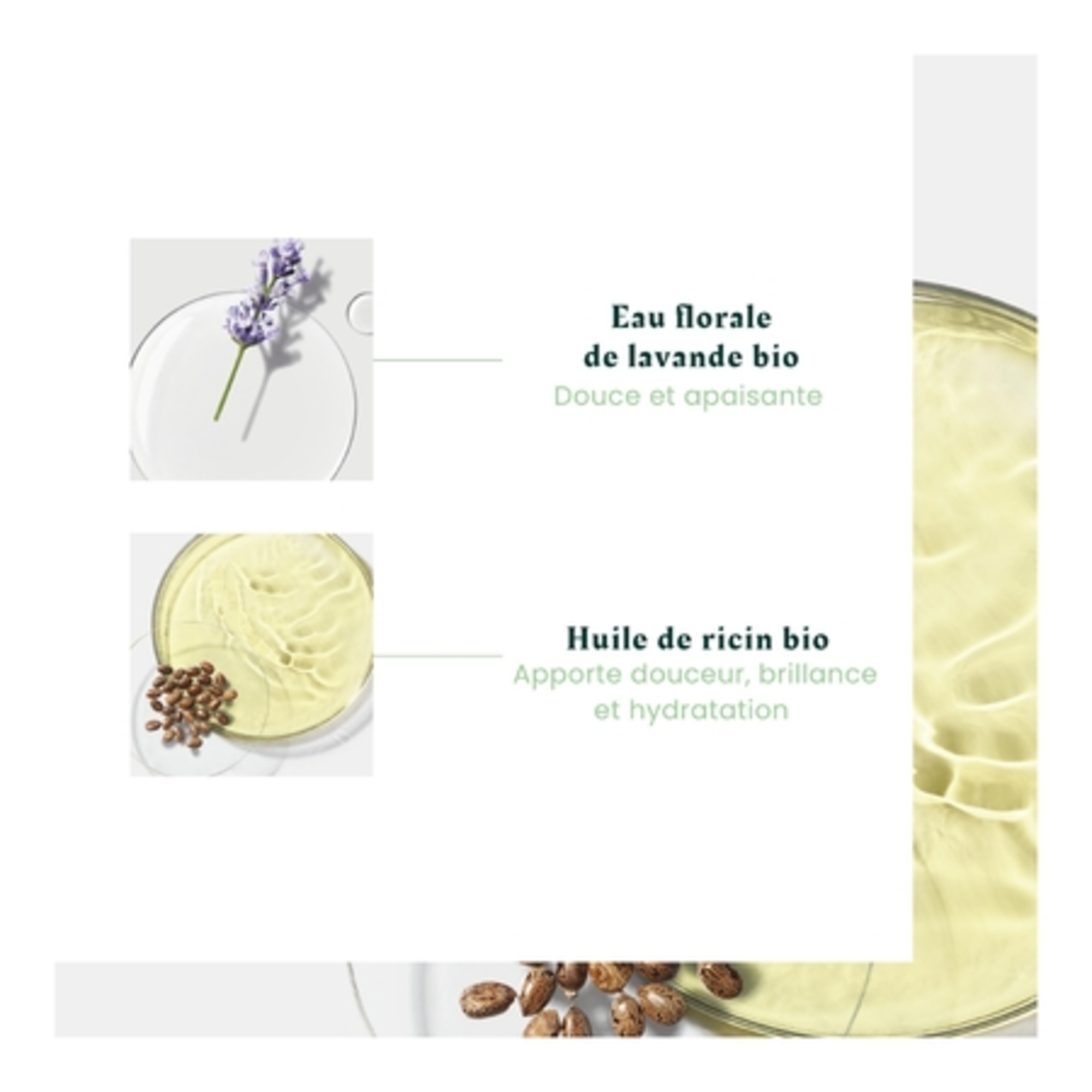 NATURIASpray démêlant bio cheveux sans rinçage - lavande & huile de ricin