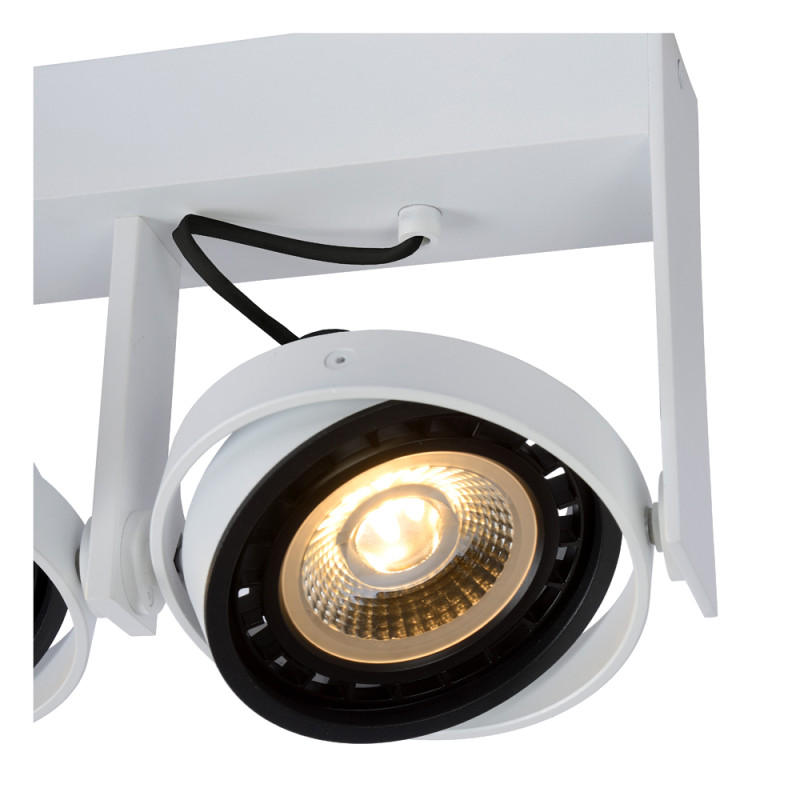 Spot LED Griffon blanc dimmable GU10 2 x 12 W LUCIDE