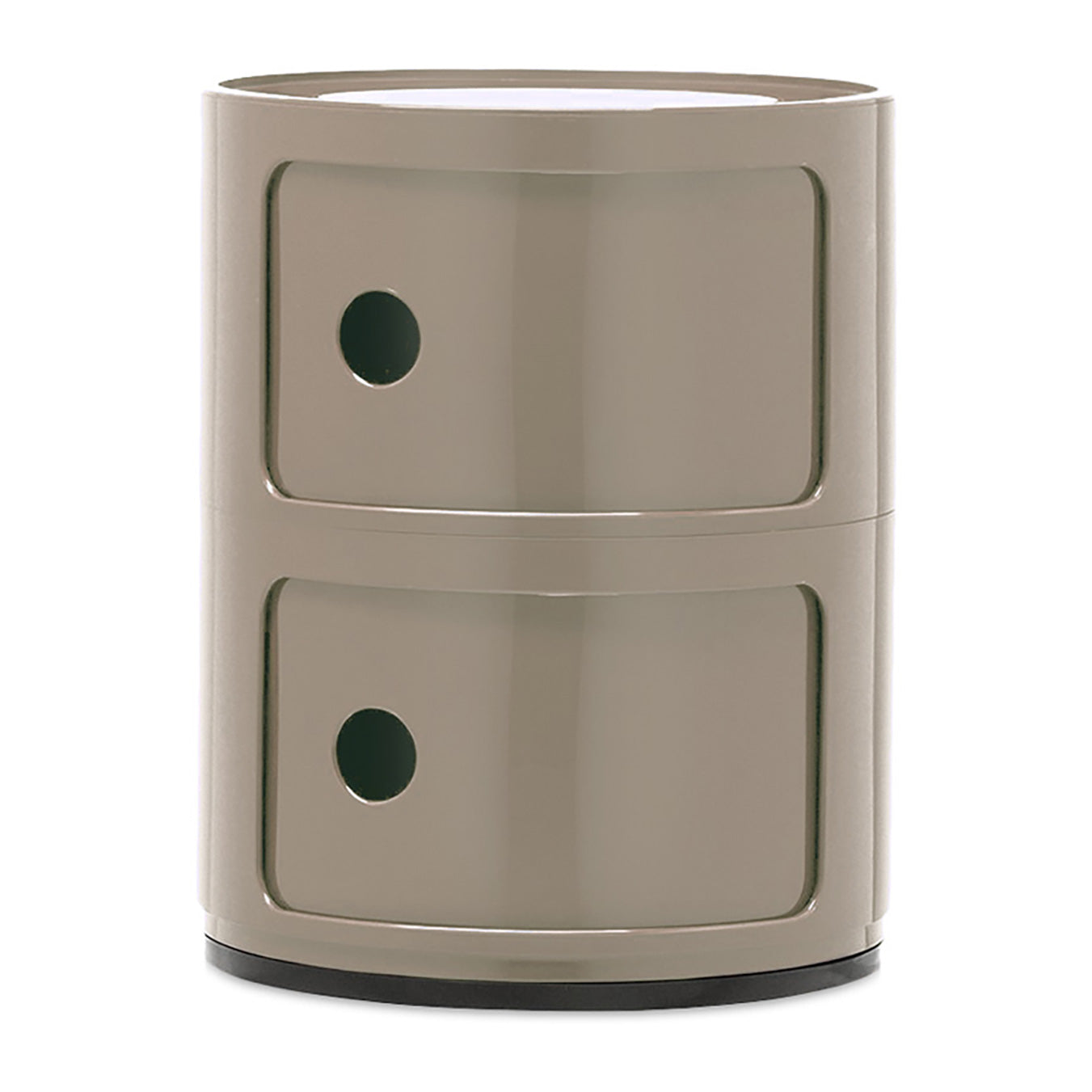 Kartell Componibili Kast Ø 32 cm - 2 Modules - Duifgrijs