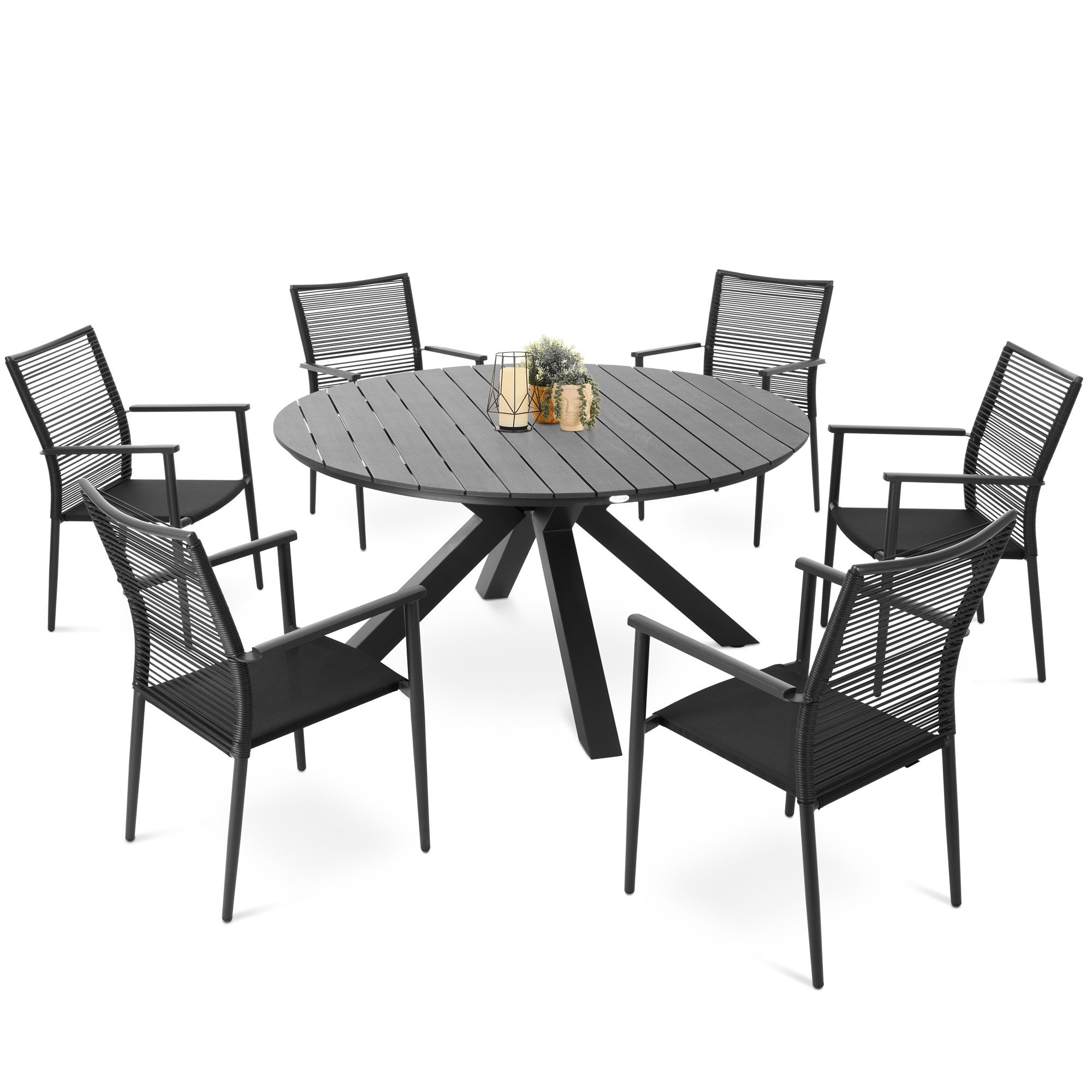 Zestaw mebli ogrodowych aluminiowych di volio Ottana 6 1