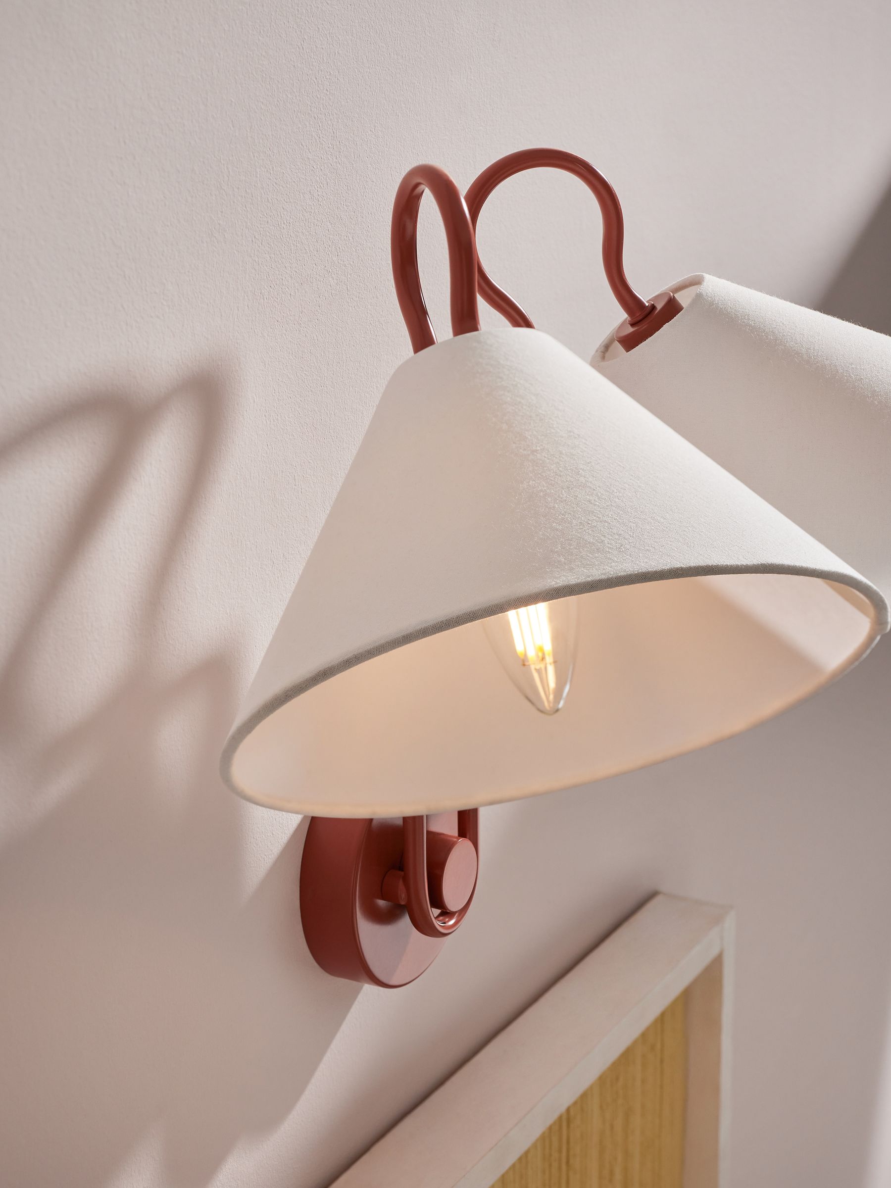 Madelyn Double Wall Light in Red