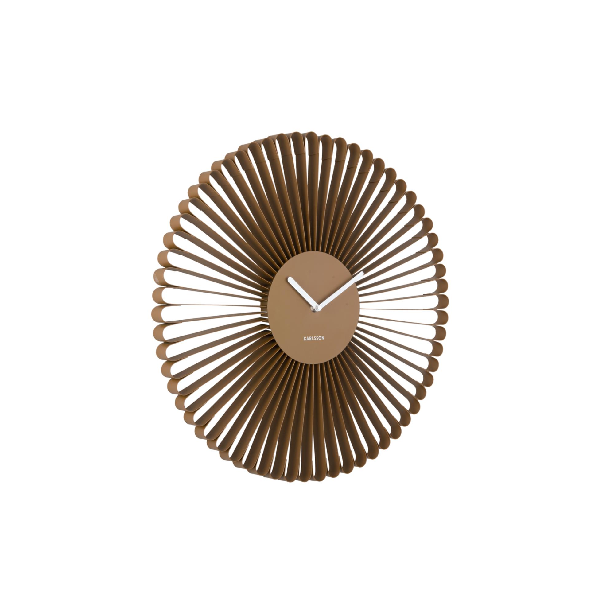 Karlsson wandklok Cascara - bruin - Ø50cm
