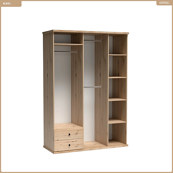 Grande armoire avec miroir - L.150 x H.213 x P.60 cm - KAVI