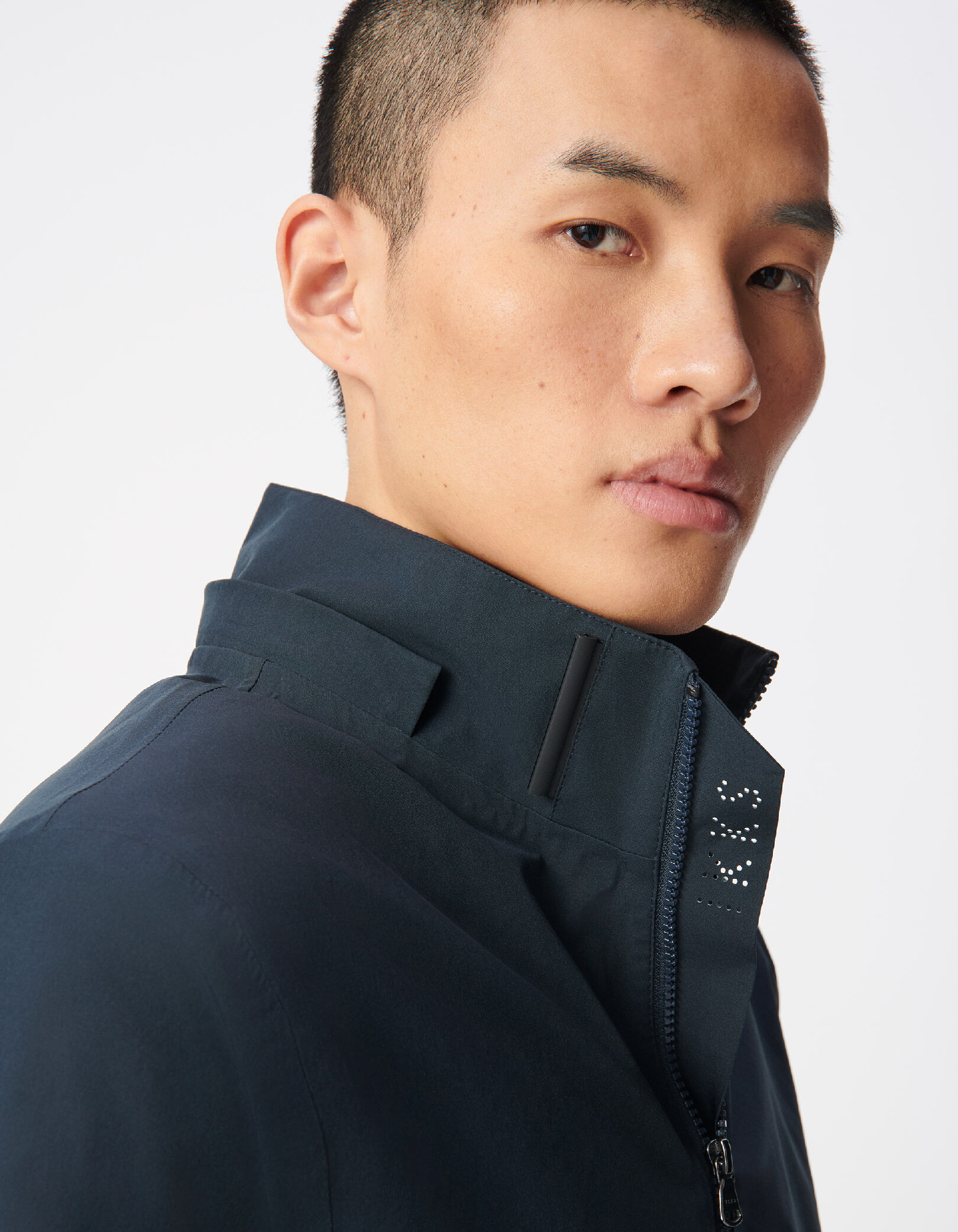 Blouson marine capuche amovible WATERPROOF  Homme