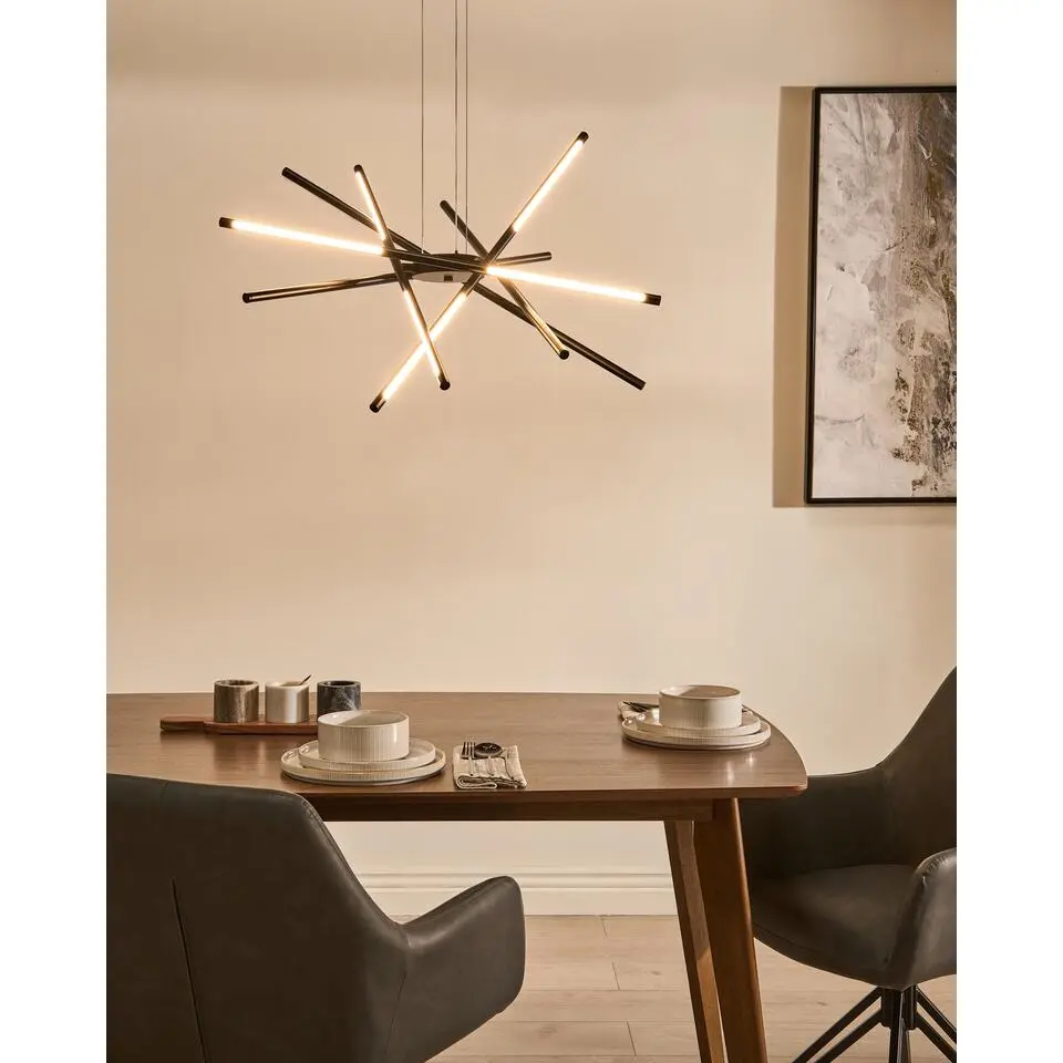 PALUN - Hanglamp LED - Zwart - IJzer