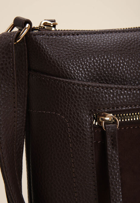 Womens Chocolate Brown Tessa Shoulder Bag