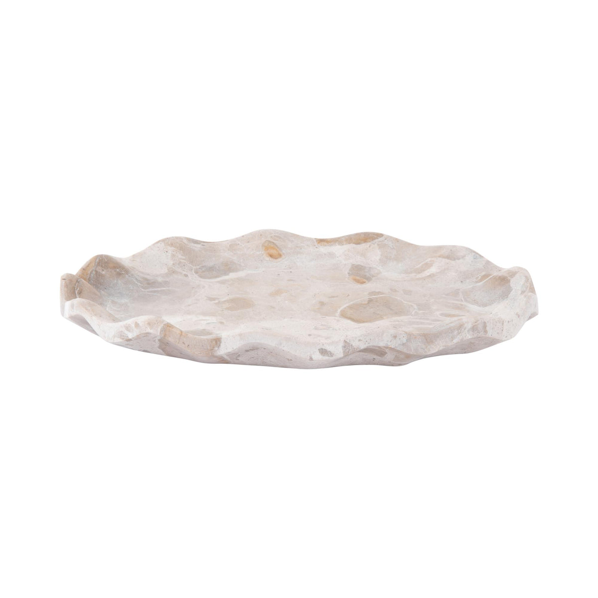 Present Time dienblad Waved Oval Klein - Bruin - bruin - 21x14x3cm