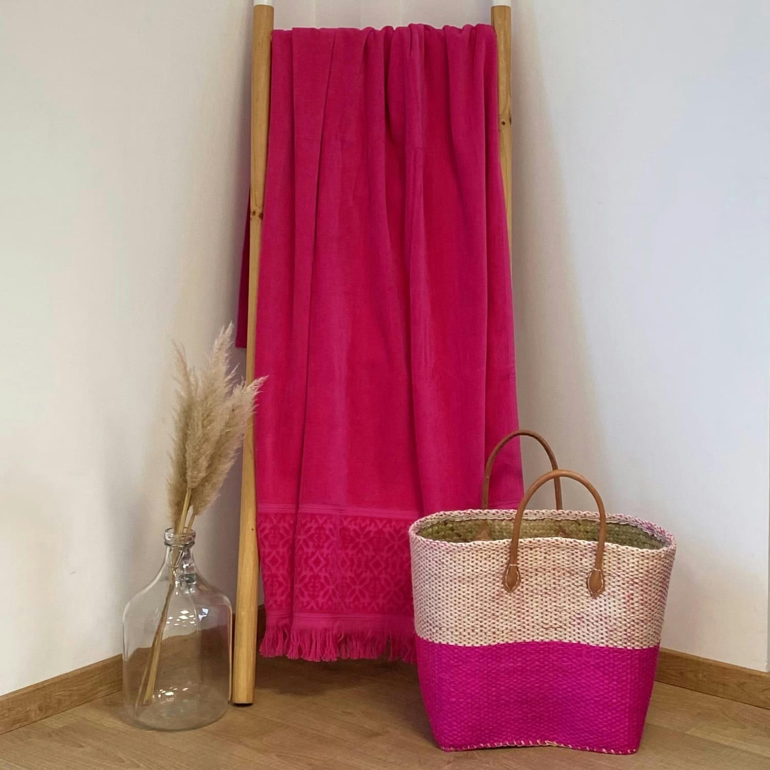 EPONGE VELOURS UNIE - Serviette de bain éponge velours 