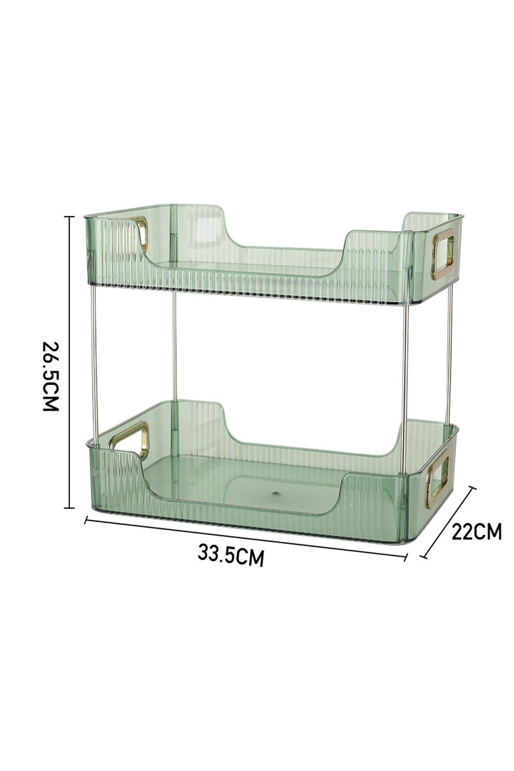 SHEONLY 2 Tier Cosmetic Makeup Holder Organizer Storage Rack Vanity Countertop,Bathroom Counter