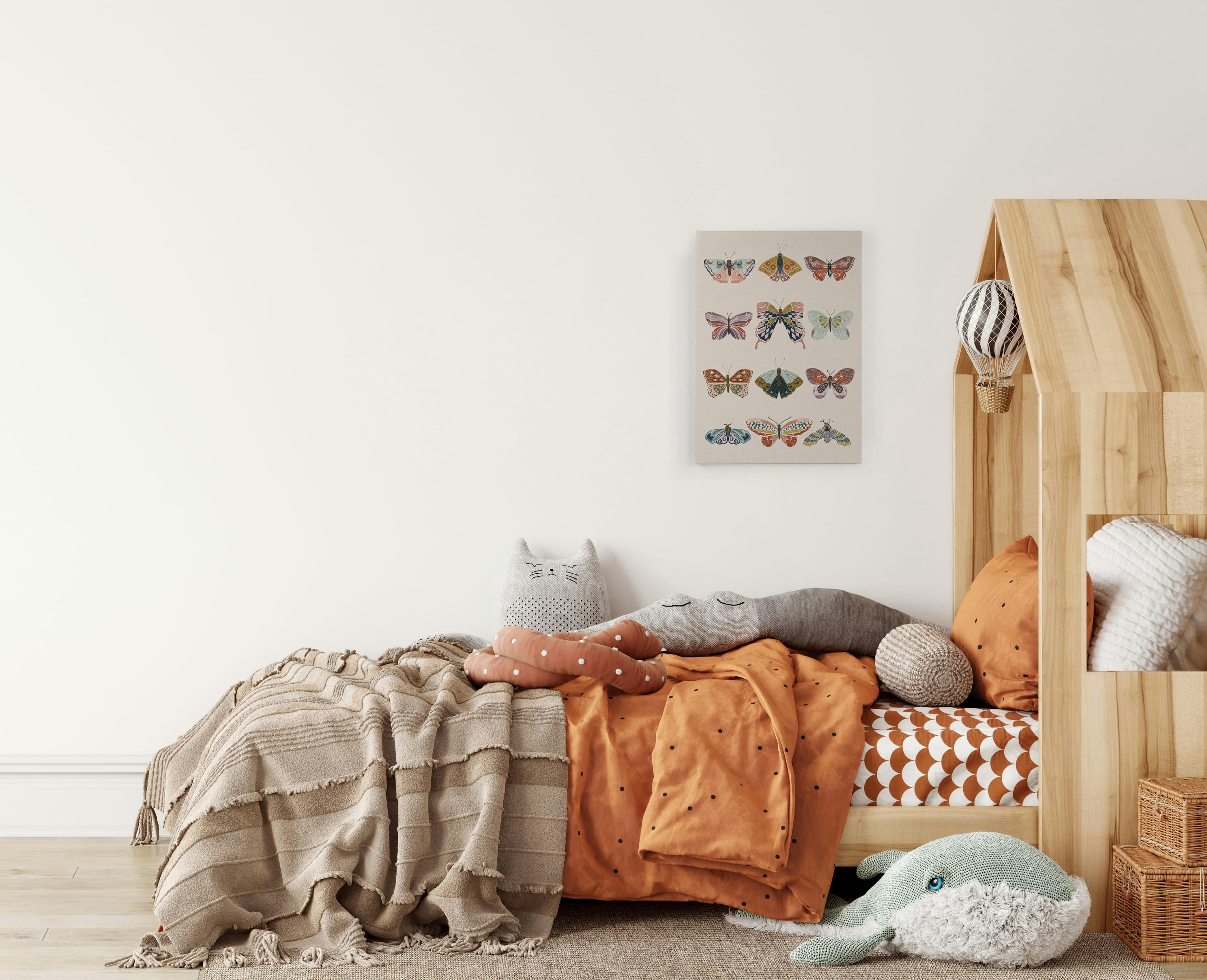 BUTTERFLIES 1 - Peinture sur toile 60x40 imprimé HD Papillons