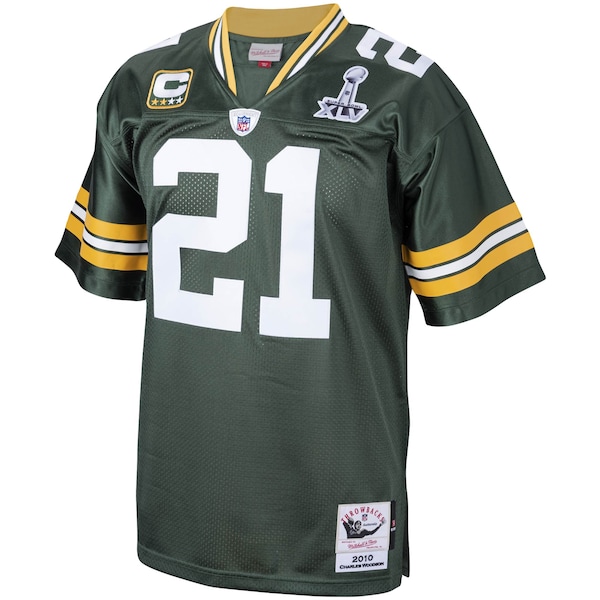 Charles Woodson Green Bay Packers 2010 Authentic Throwback Retired Player Jersey - Green