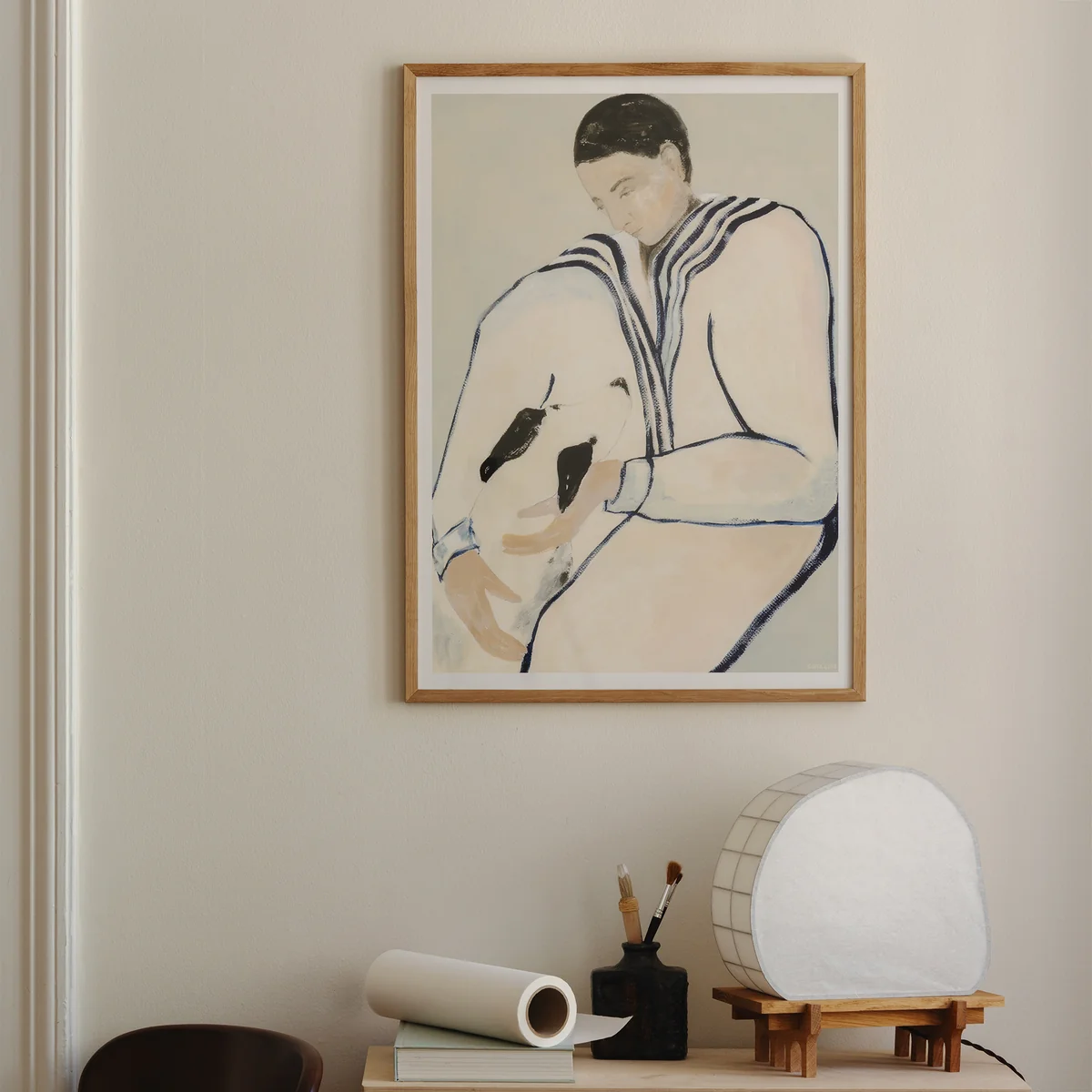 The Poster Club - Sofia Lind Man and Dog Poster