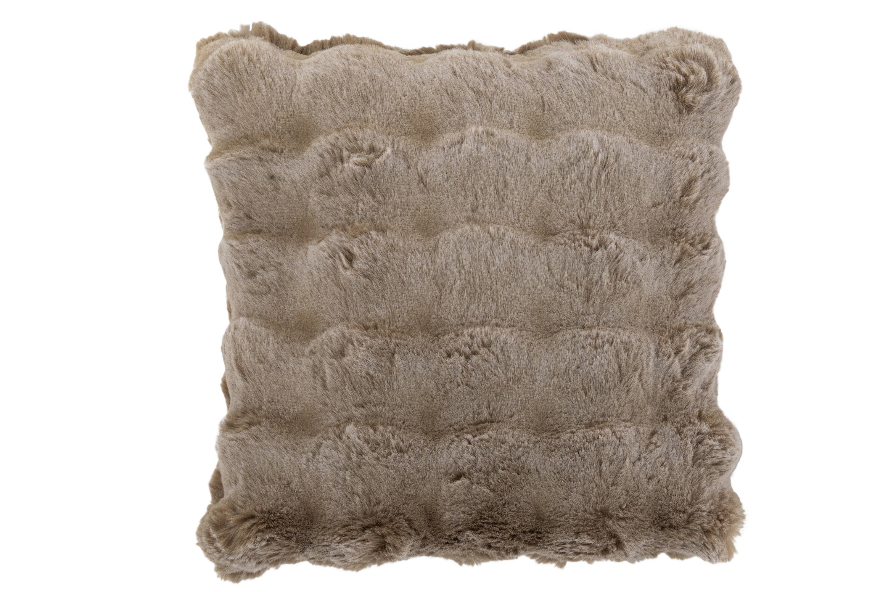 J-Line kussen Wave - polyester - taupe