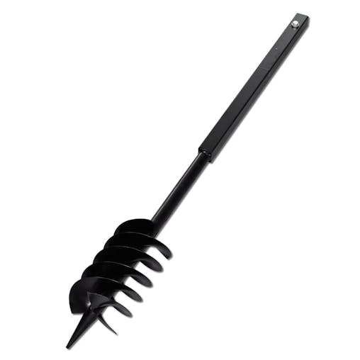 NNEVL Ground Drill with Handle 120 mm with Extension Tube 9 m Steel