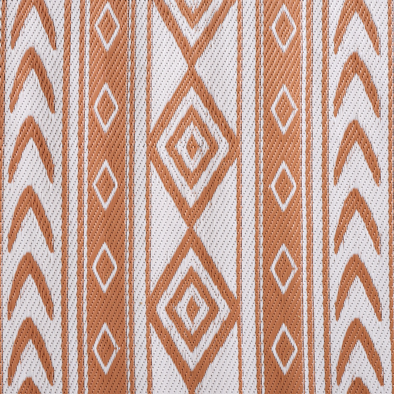 Buitenkleed tribal - bruin - 160x230 cm