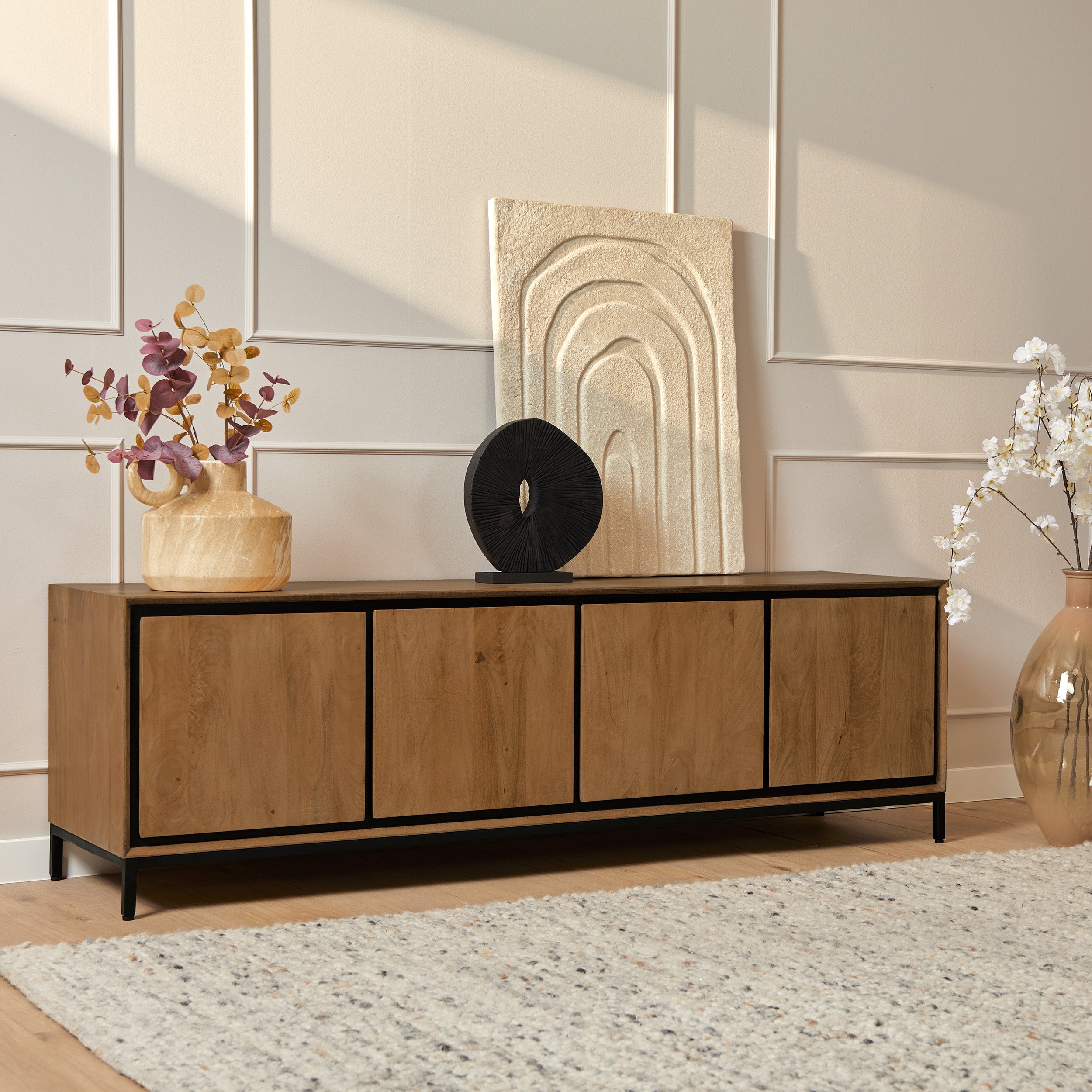 Starfurn tv meubel RichWood - bruin - 45x180x55cm
