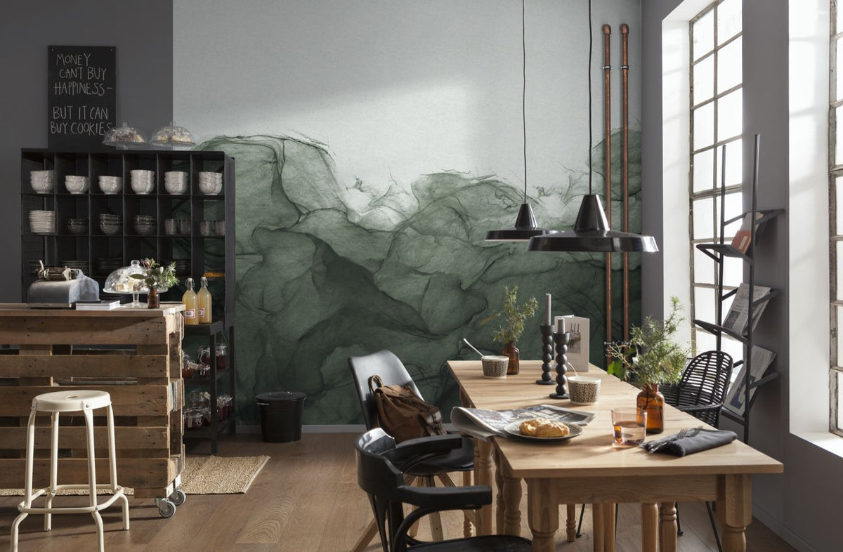 Sanders & Sanders fotobehang stof groen - 300 x 280 cm - 611997
