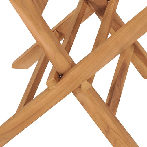 NNEVL Folding Garden Chairs 8 pcs Solid Wood Teak
